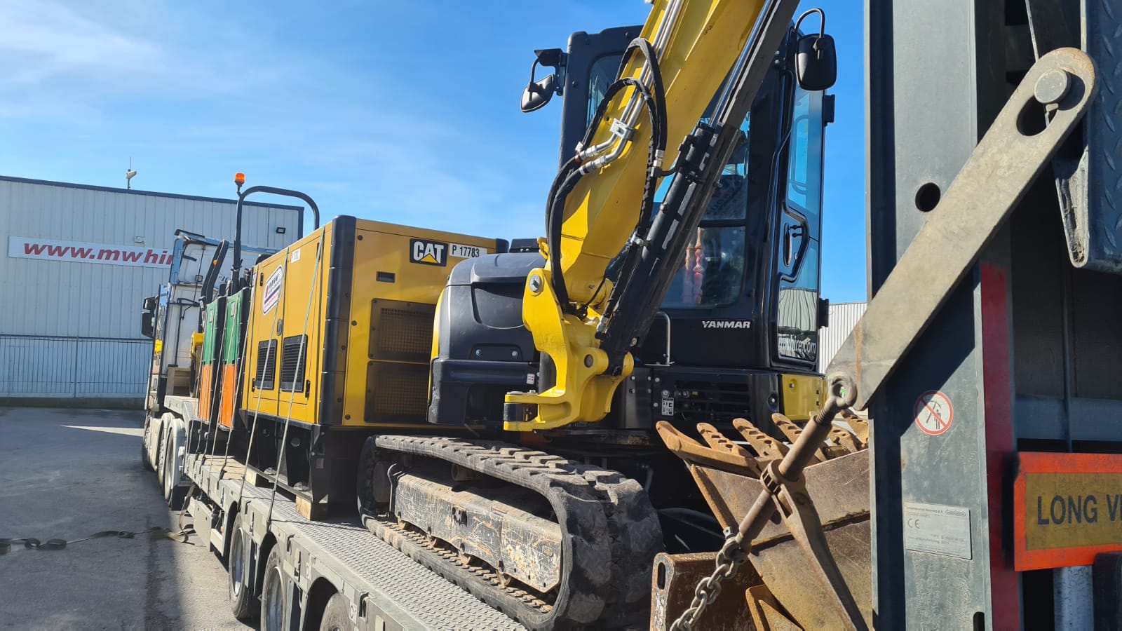 Load of ex Rental Equipment sold to UK customer...Loaded and on it's way